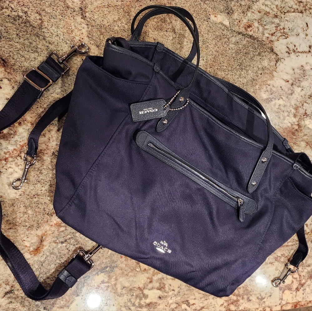 Coach Diaper Bag - Navy - Picture 1 of 6